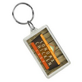 Rectangle Crystal Key Tag